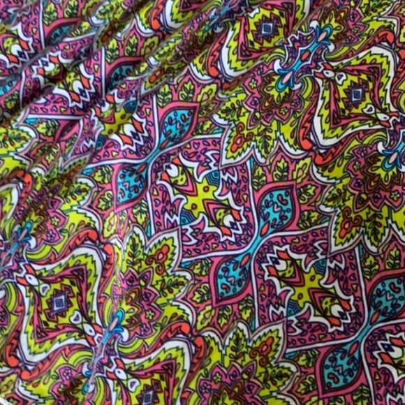 LuLaRoe Jill Multicolored Pleated Skirt XS - Picture 5 of 6